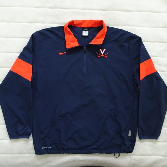 Nike Storm Fit Virginia Cavaliers Men's Windbreaker 1/4 Zipper Jacket XL